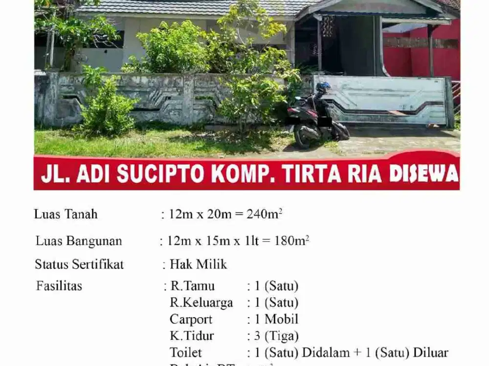 Rumah sewa TIRTARIA