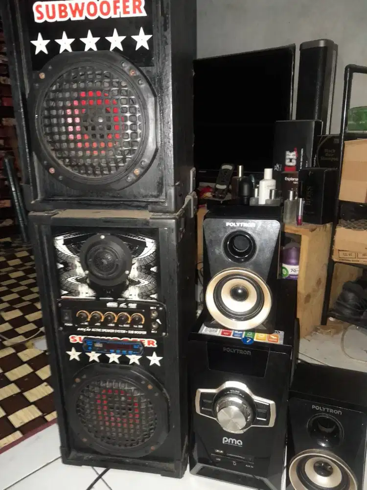 di jual 2 speaker aktif normal