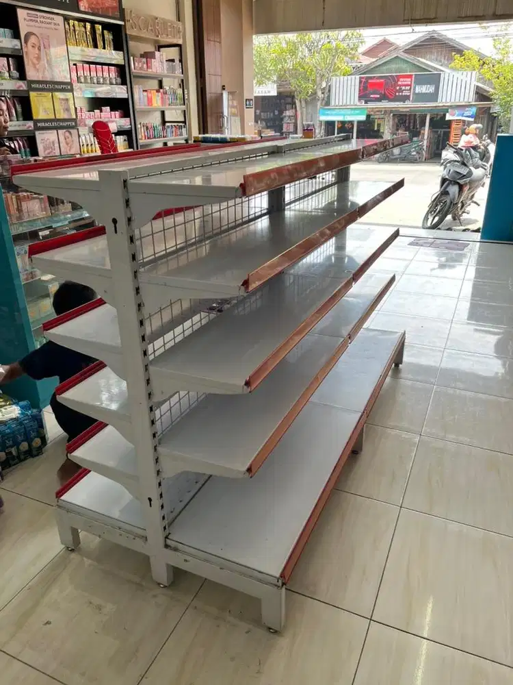 Rak minimarket / Rak Gondola / Rak Etalase / Rak bongkar pasang