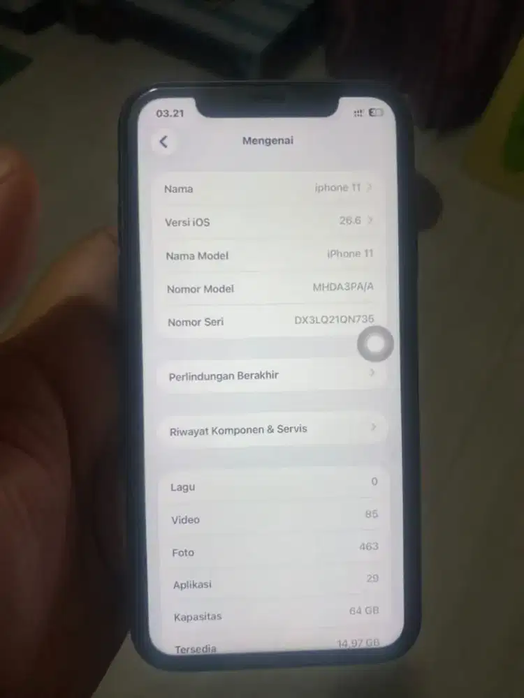 Dijual Iphone 11/64GB ORIGINAL IBOX