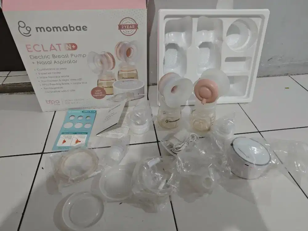 Pompa ASI Momabae Eclat N+ Electric Breast Pump + Nasal Aspirator