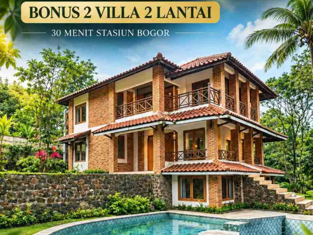 Dijual Tanah Kebun Taman Sari Bogor Dekat Stasiun Bonus Villa