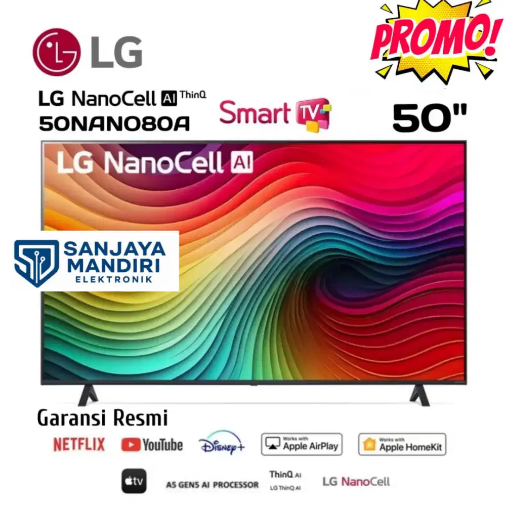 LG NANOCELL TV AI 50 LG 50NANO80ASA Smart TV 50 Inch UHD 4K NanoCell