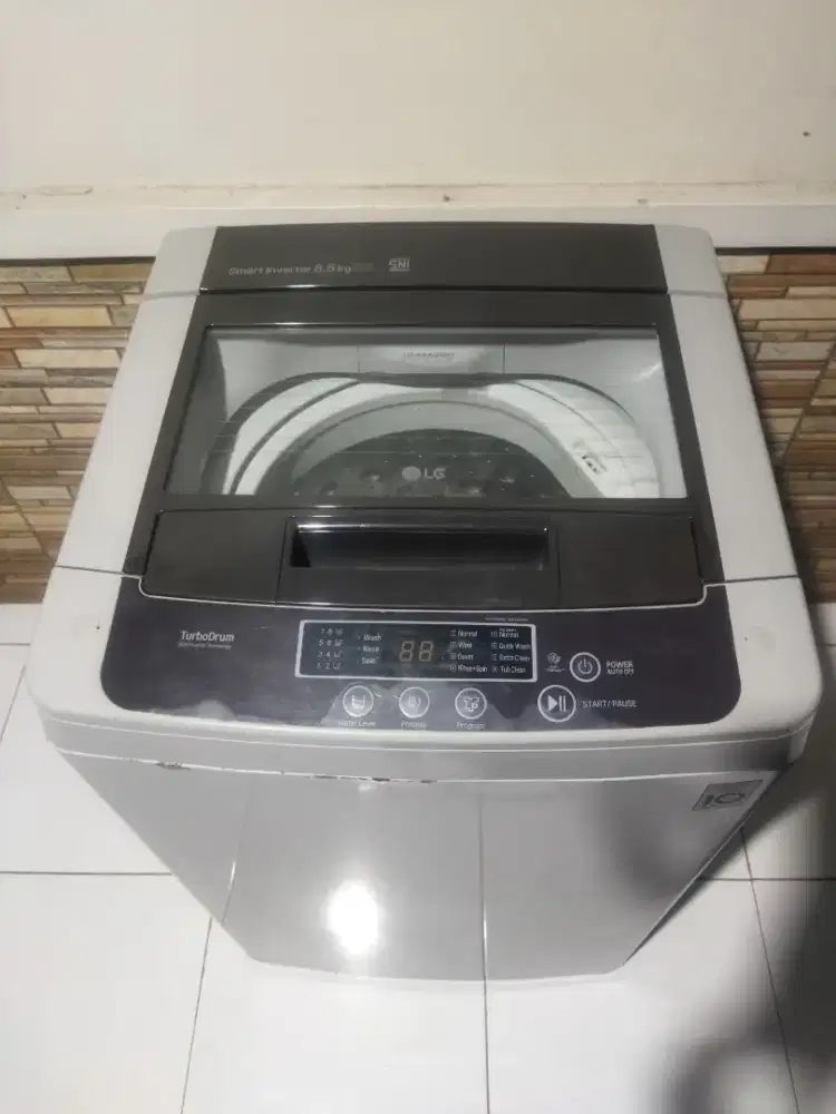Mesin cuci 1 tabung LG smart inverter 8,5kg