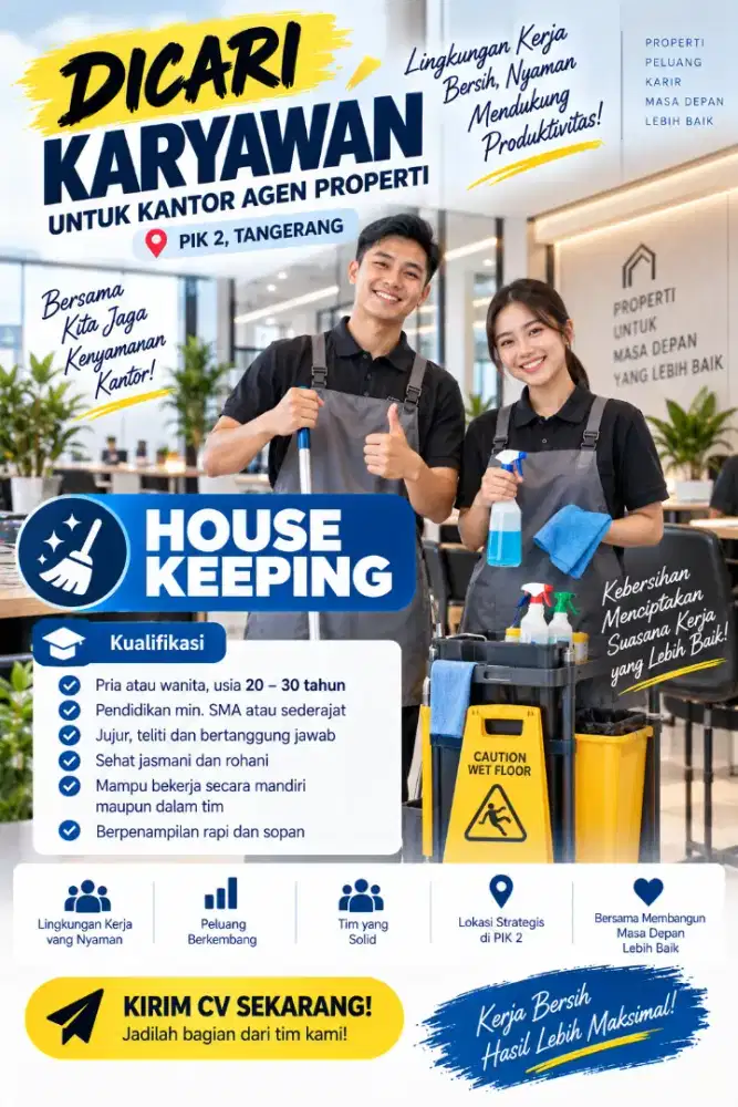 Lowongan House Keeping Apartemen