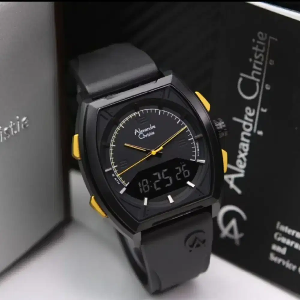 ORIGINAL Jam Tangan Pria Alexandre Christie AC 9390