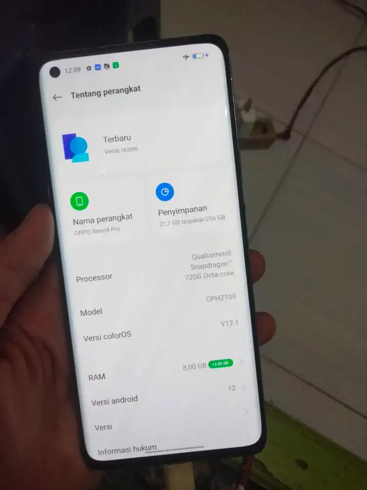 Mahar/TT Oppo Reno 4pro