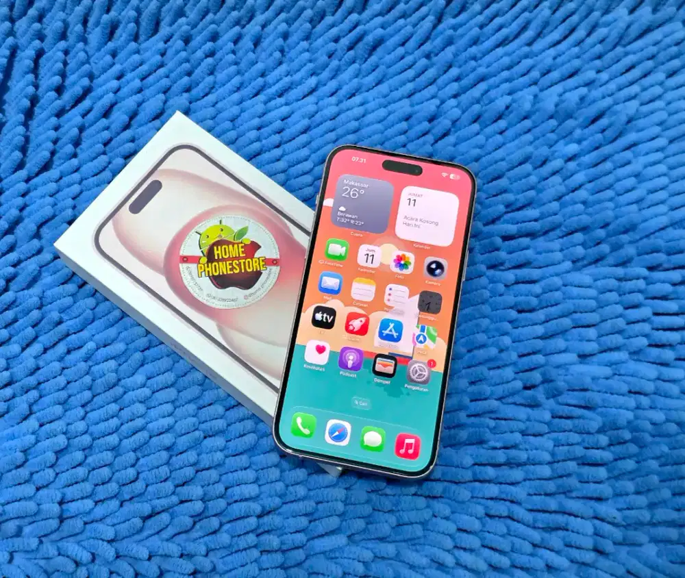IPhone 15 Plus+ 128Gb Pink Bagus Sanak
