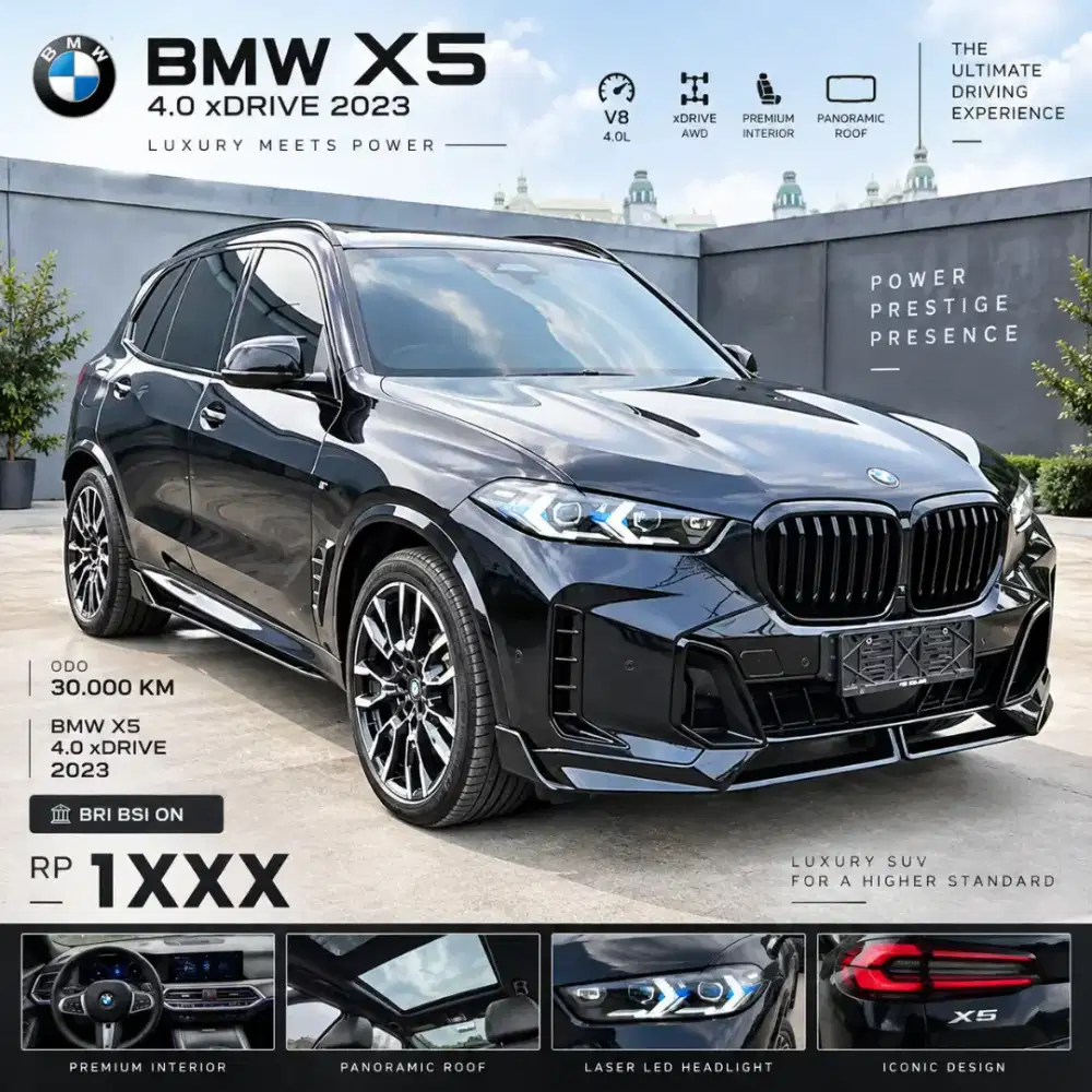 [BRI BSI ON] BMW X5 M Sport 4.0 2024