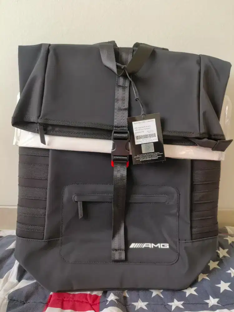 ​Tas Ransel Mercedes AMG Original Roll-Top Backpack (BNWT) B66956785