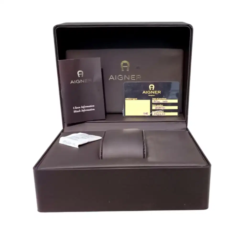 Kotak jam tangan Aigner original lengkap