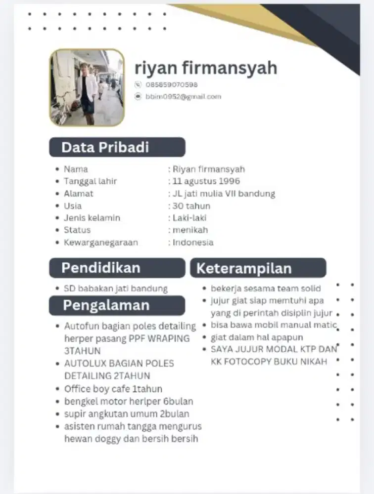 nyari kerja MODAL KEAHLIAN POLES DETAILING CLEANING SERVIS SAMA KTP KK