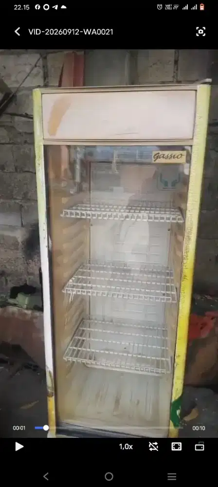 Jual showcase kulkas