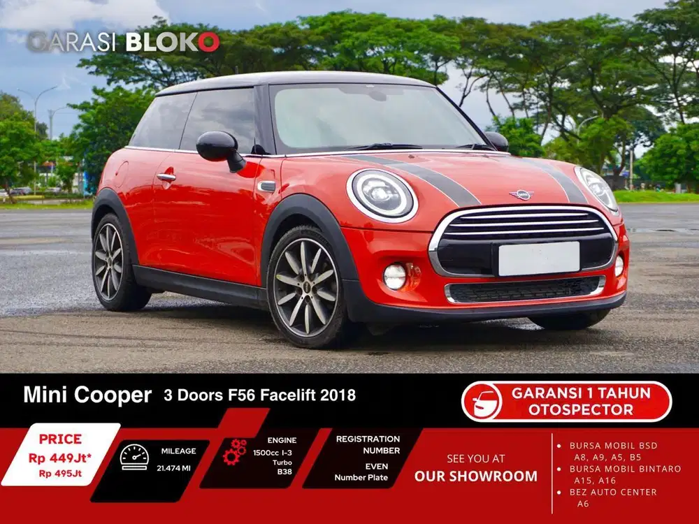 Mini Cooper F56 Facelift  3-Doors 2018 / 2019