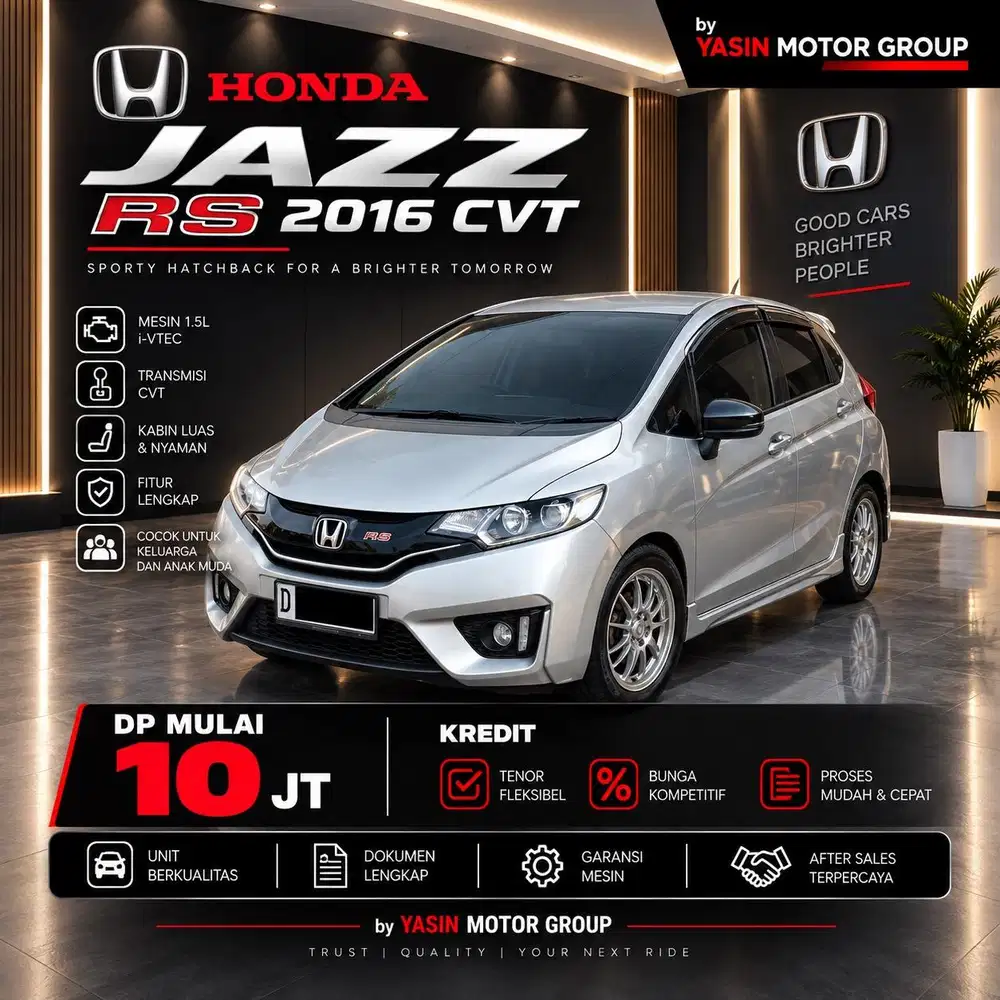 Honda Jazz RS AT 2016 DP 10JT