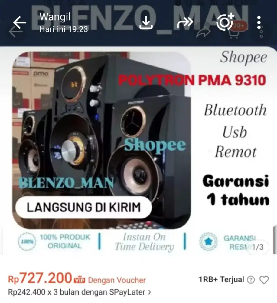 Speaker audio Polytron PMA - NEGO
