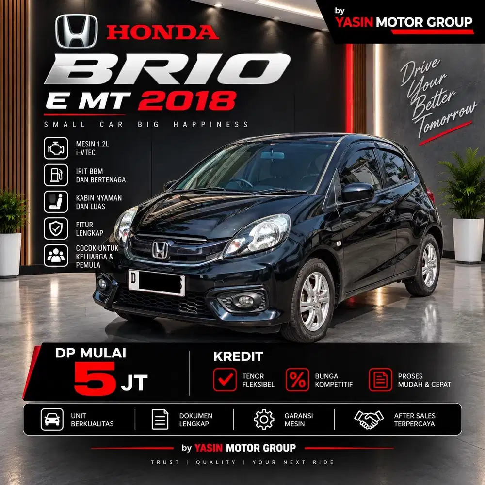 Honda Brio E MT 2018 DP 5Jt
