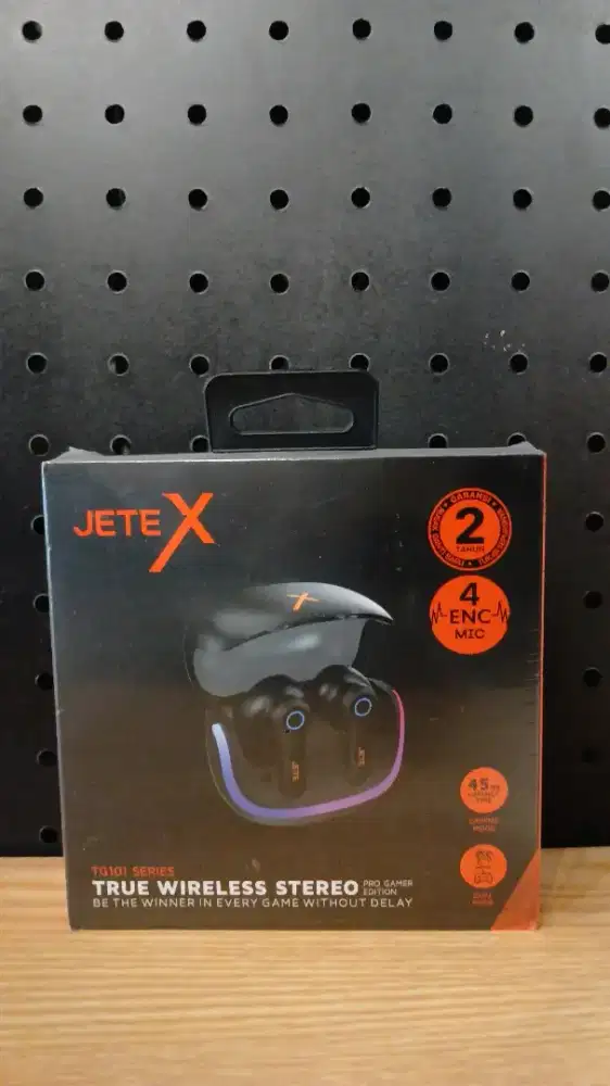TWS Gaming JETE TG101 with RGB ENC 4 Mic 45m/s Low Latency