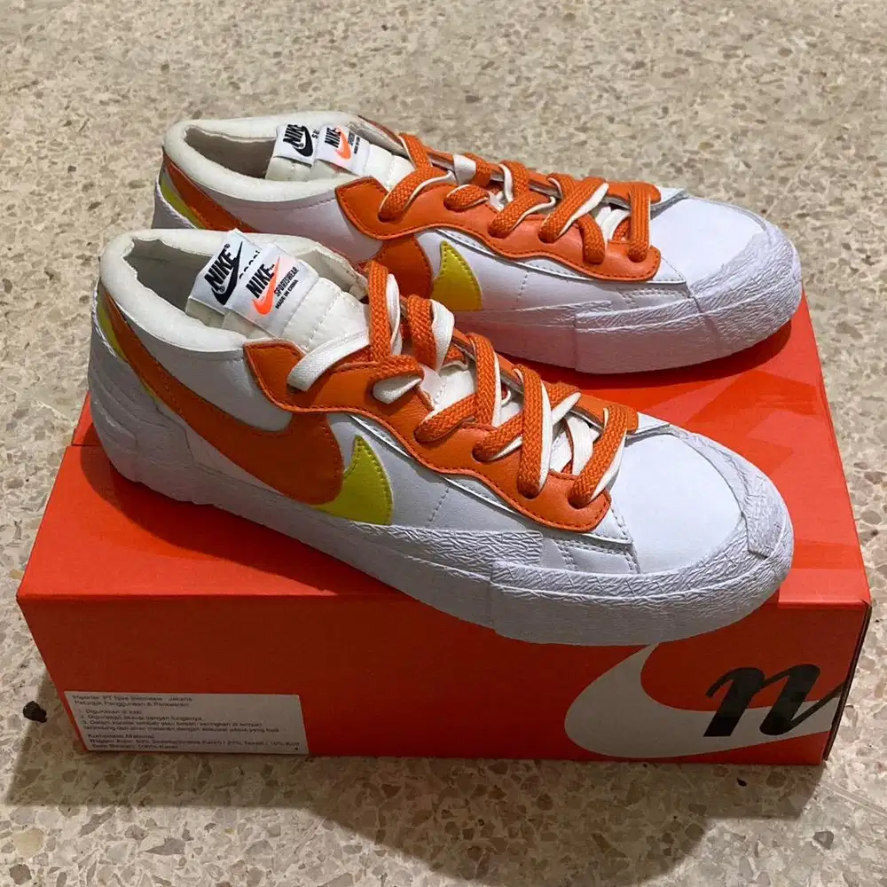 Nike x Sacai Blazer Low - Orange - Size 42,5