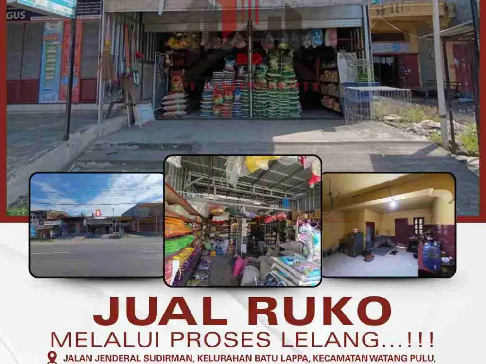 jual murah ruko melalui lelang negara