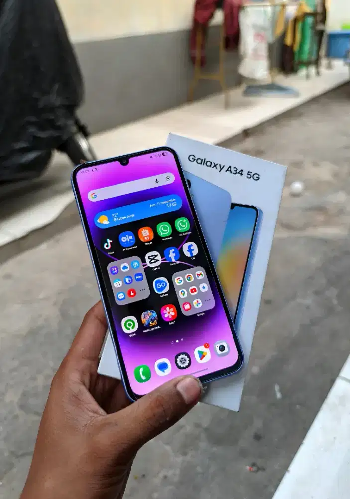 Samsung A34 fulset 5G Ram 8+8/256gb ada minus