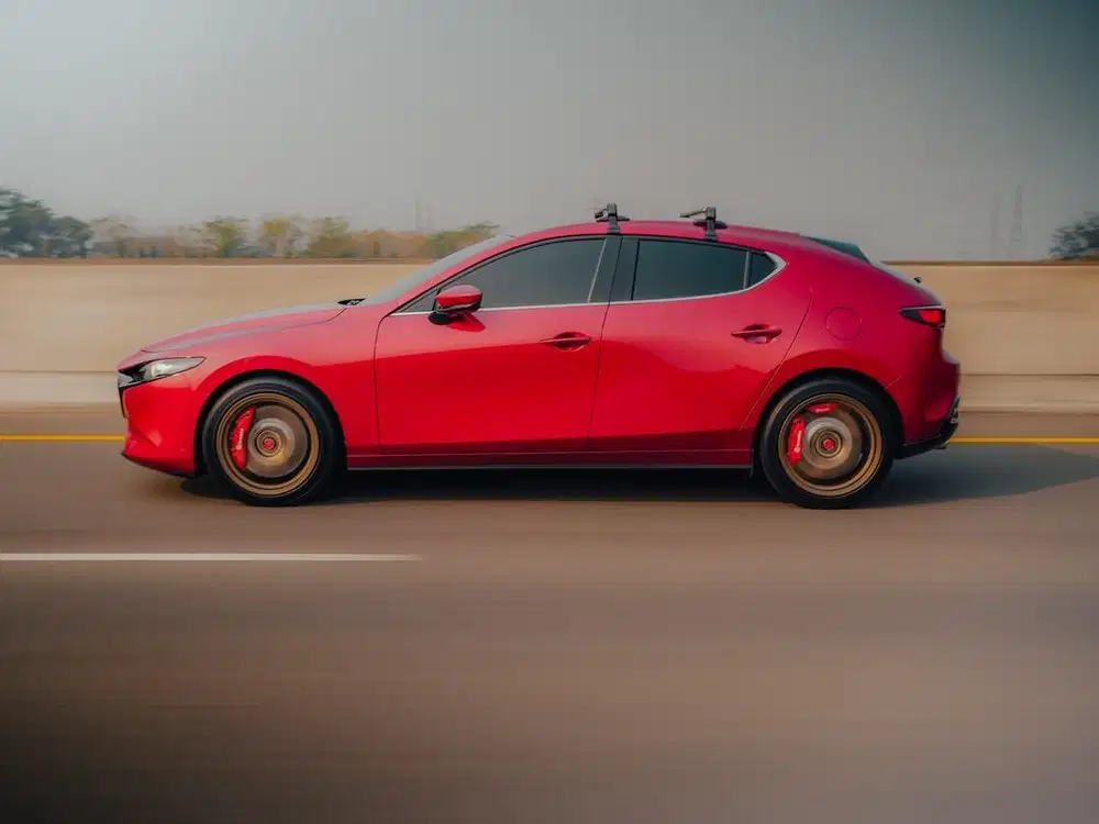Mazda 3 Hatchback Merah Modif 50jtan