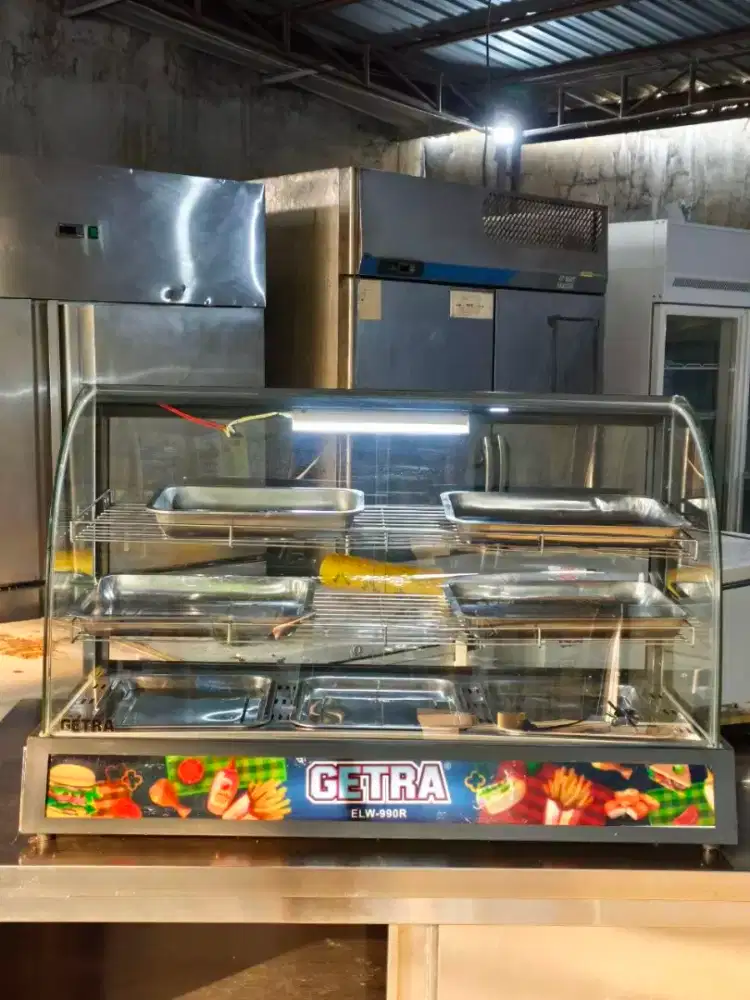 Food warmer GETRA 
UK 95x46x60

Model:ERW-990T
Daya listrik:1200 watt