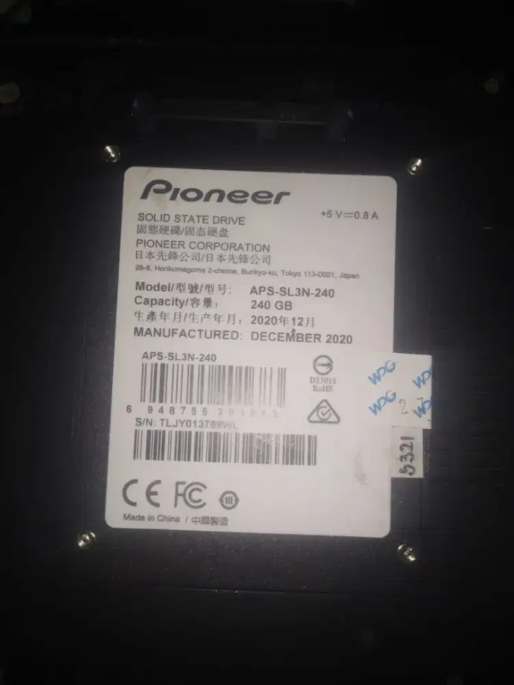 Ssd sata 240gb pioneer