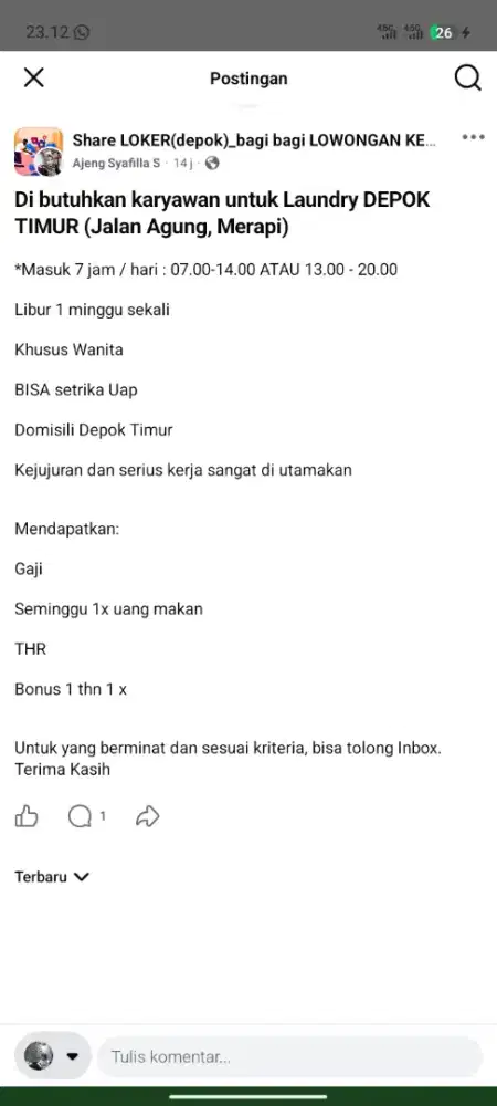 laundry depok timur