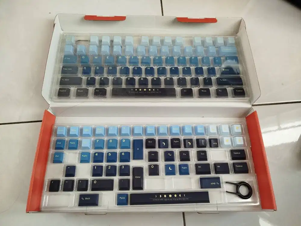 AllCaps Moonrise Theme Cherry Profile PBT Keycaps