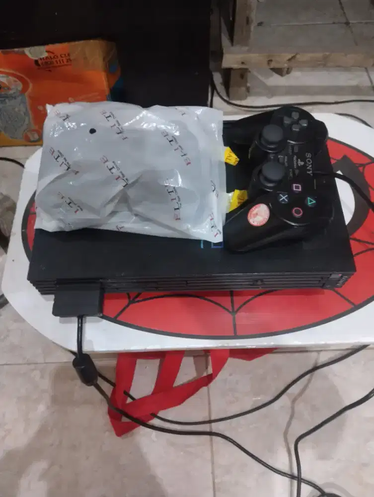 Ps2 fat bonus stik 2 kondisi baru