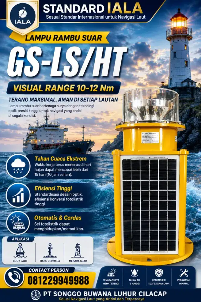 Lampu Rambu Suar type GS-LS/HT 10-12 Nautical Mile