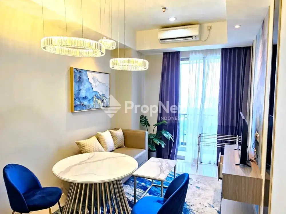 Dijual Apartemen Baru Gress Grand Sungkono Lagoon Tower Caspian 2BR Furnish LT29 Luas 78m Dekat Pakuwon Mall Surabaya Barat