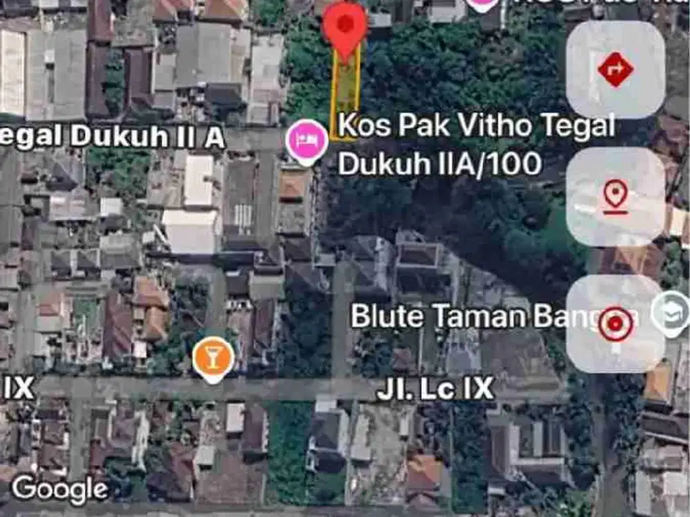 Tanah Komersial Gatsu Barat 250m² Akses Jalan 8 Meter