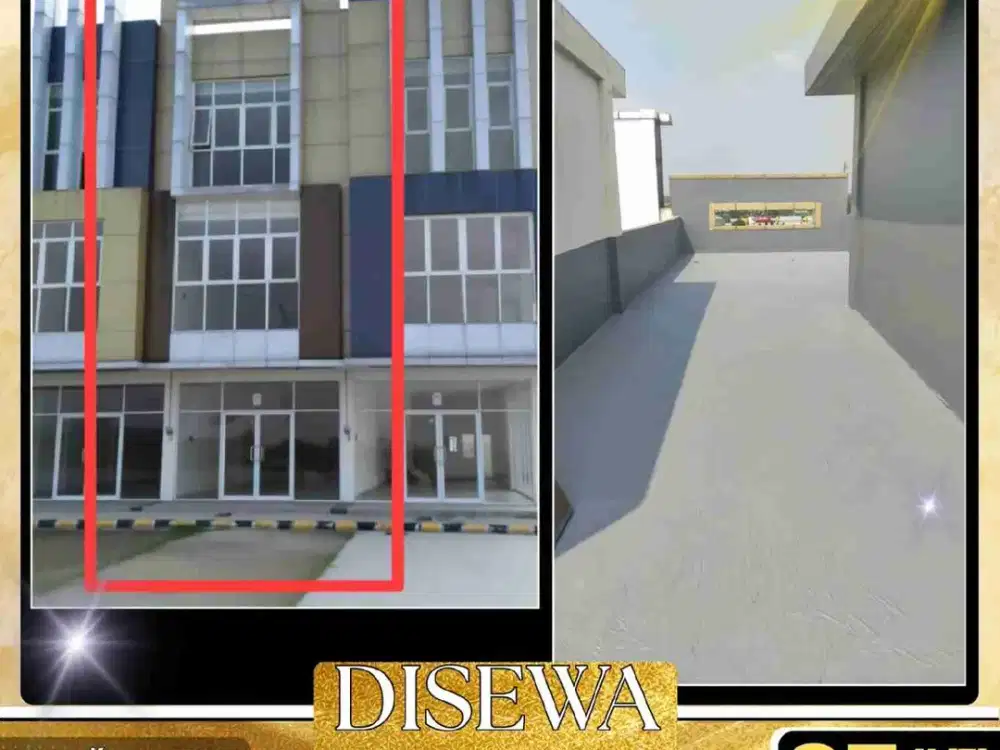 DISEWAKAN RUKO KOMERSIAL 3,5 LANTAI LUAS TANAH 67.5 M² DI KAWASAN PERGUDANGAN VIVO BUSINESS PARK TANGERANG
