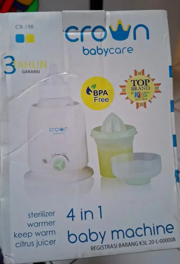 Sterilizer botol bayi