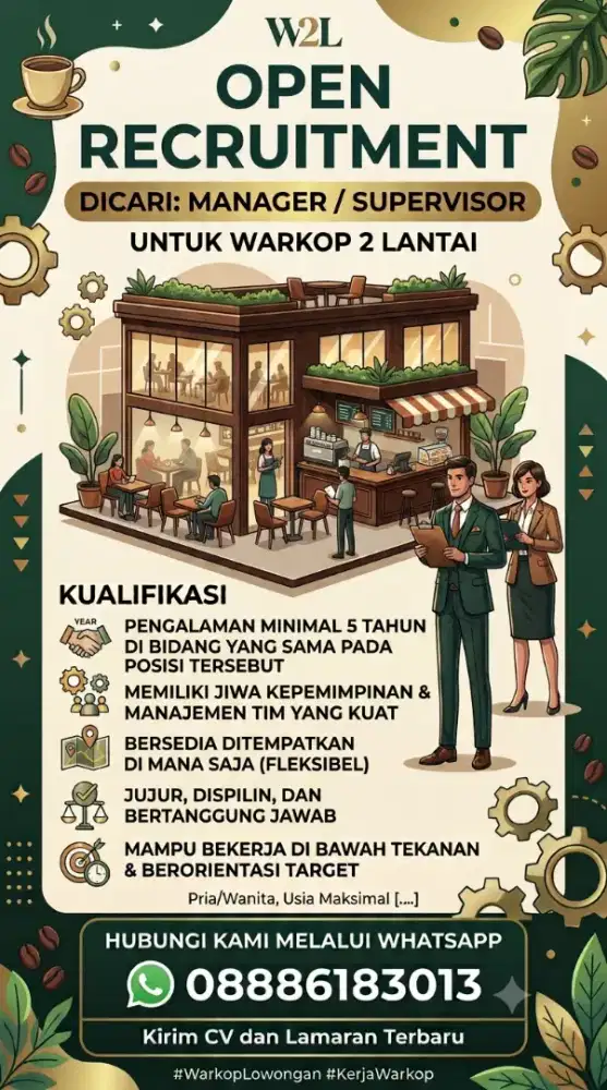 Dicari manager / SPV