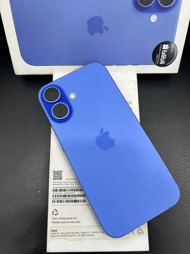 Iphone 16 , Ultramarine , 128GB IBox