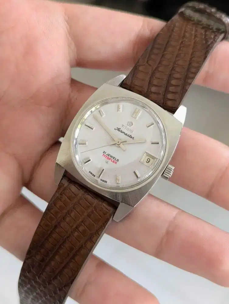 Jam Titoni Airmaster Swiss Original Manual Winding Vintage