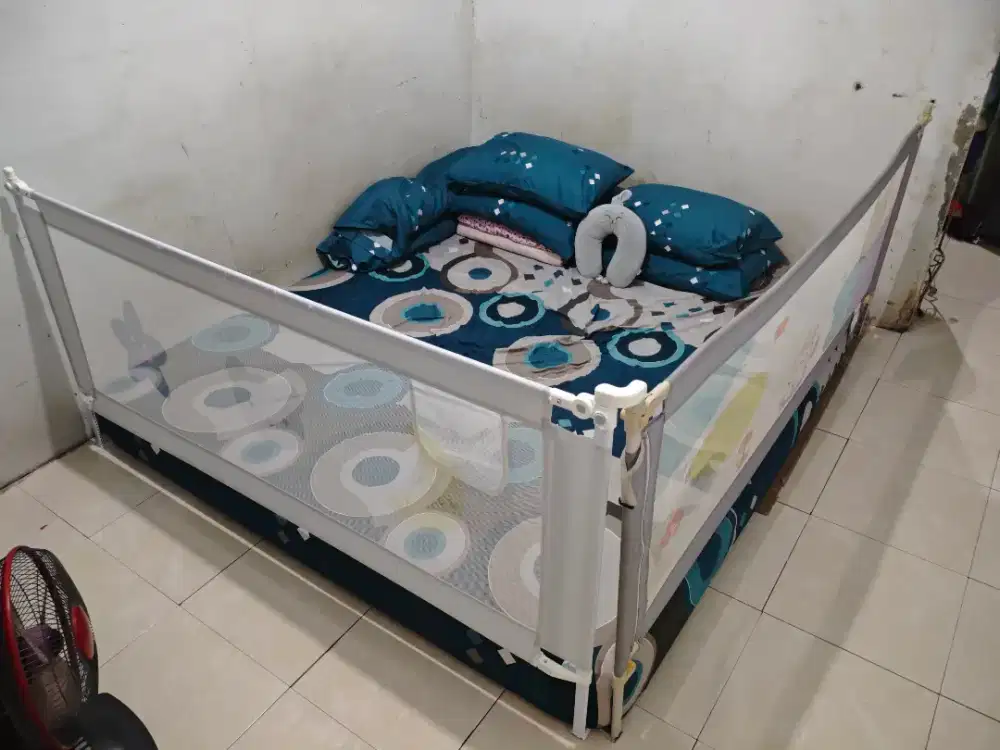 Pagar Bayi ukuran 200 cm x 180 cm pagar kasur bayi bedrail murah