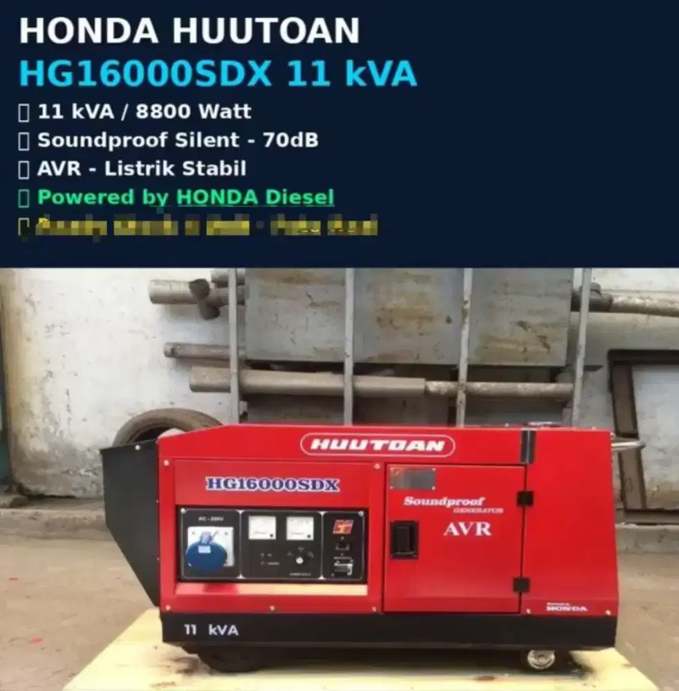 GENSET MURAH KONDISI BAGUS , jarang di pakai