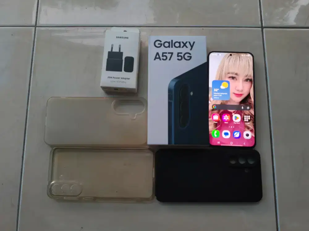 Samsung Galaxy A57 5G Original RAM 8+8/256GB lengkap Mulus dari Baru
