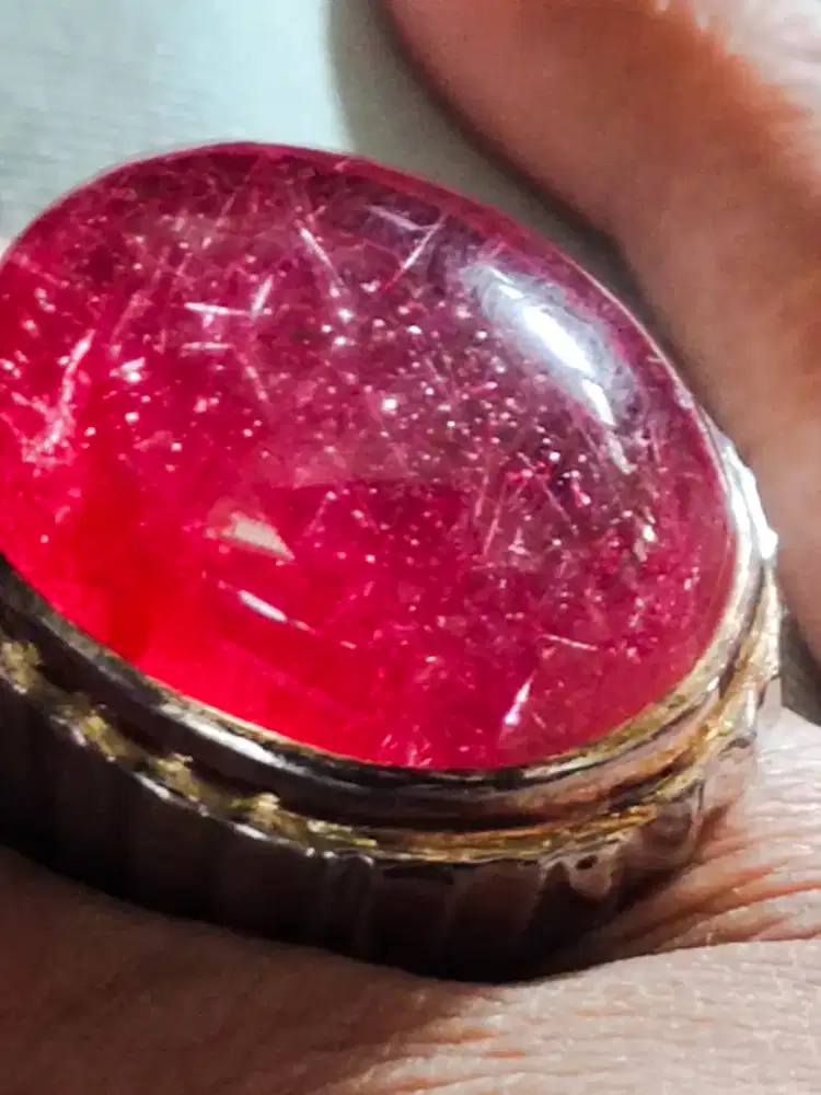 Jual batu cincin Kalimantan, size jumbo mumbul, perak cor 10, koleksi