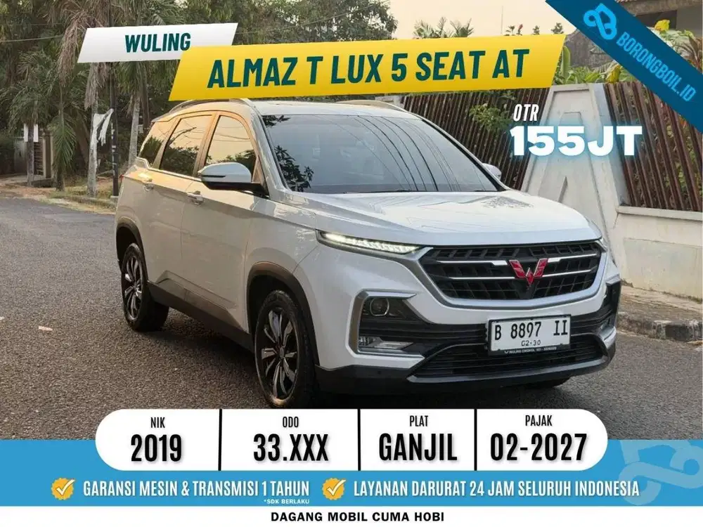 LOW KM!!ALMAZ TLUX 5 SEATER CVT 2019 PUTIH FAVORIT