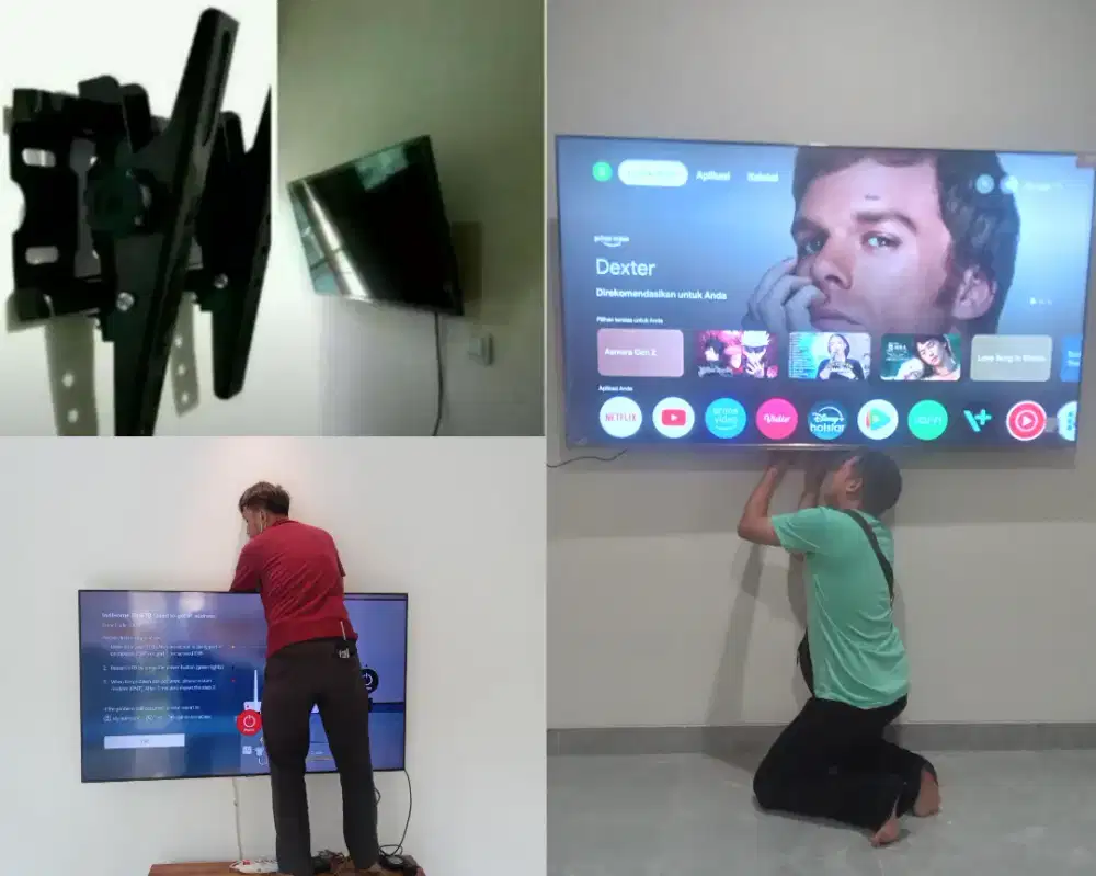 Braket +pasang atau jasa pasang terima rapih breket bracket led tv