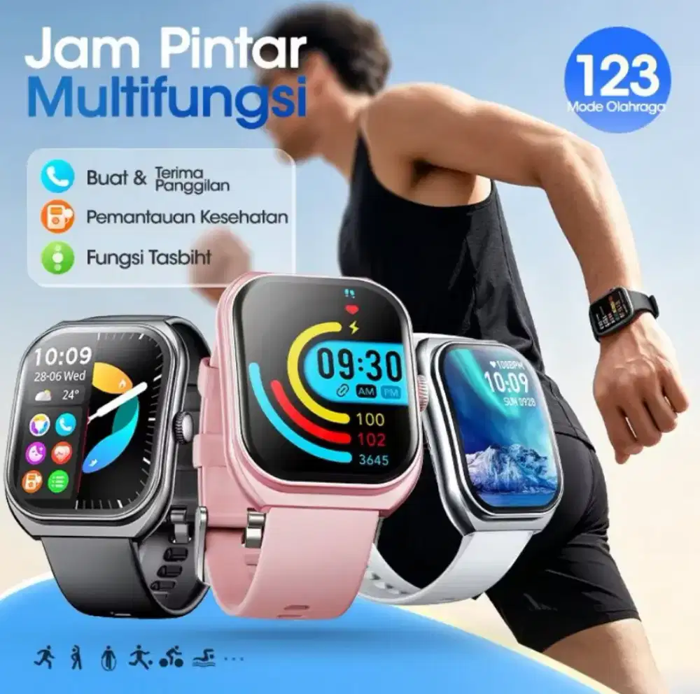 SMARTWATCH MODOFO MULTIFUNGSI DENGAN AI VOICE ASISTEN