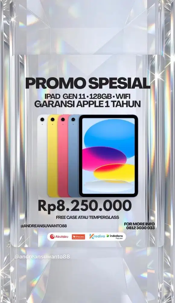 New Ipad Gen 11 wifi 128 gb