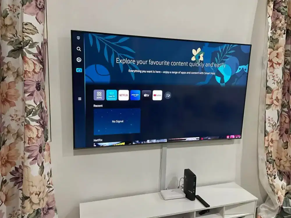 Tv smart 43 inch samsung 4K UHD pakaian 1 minggu