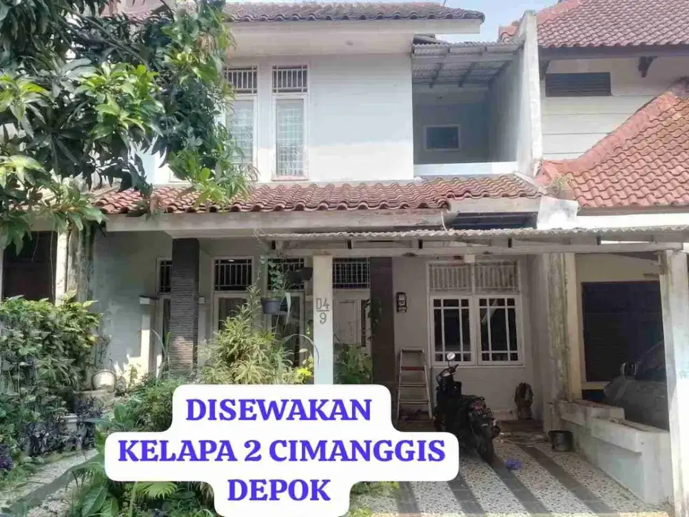 DISEWAKAN TAHUNAN RUMAH 2LT DI KELAPA DUA CIMANGGIS DEPOK LOKASI STRATEGIS