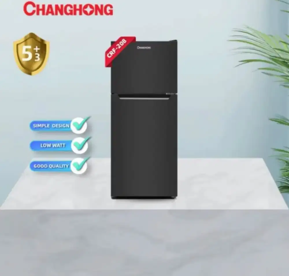 BNOB Kulkas Changhong 2 Pintu CRF 208 Hitam 165L